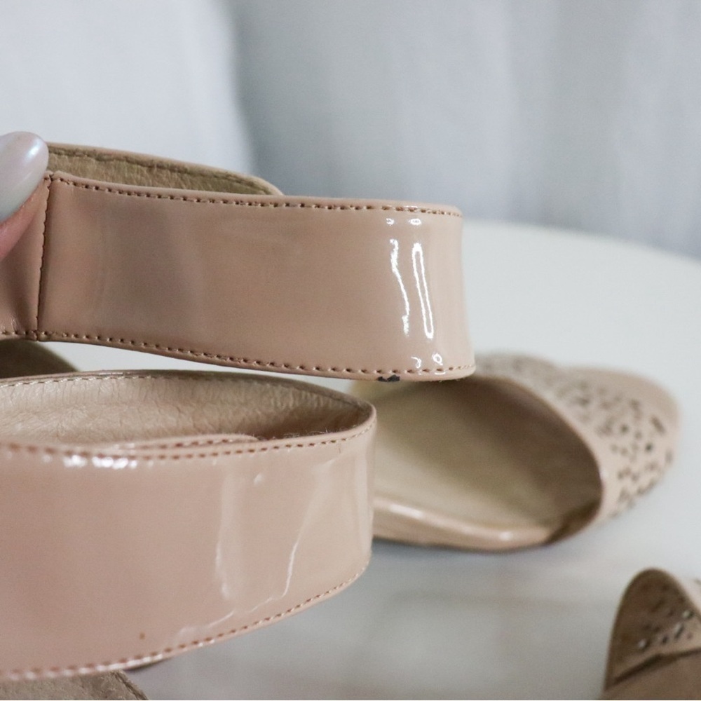 MIZ MOOZ Wynn Nude Faux Patent Leather Sandals - Picture 8 of 16